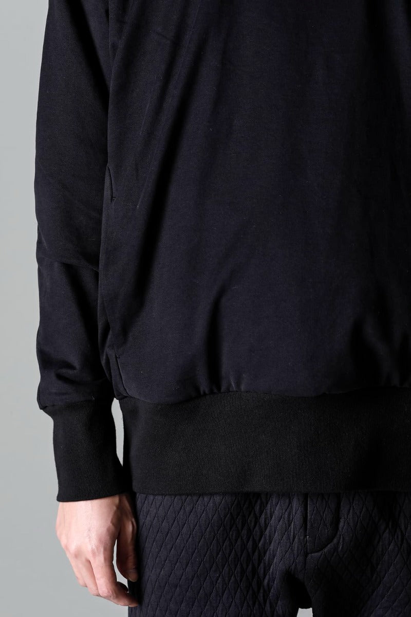 Hooded pullover cotton jersey  Used Black