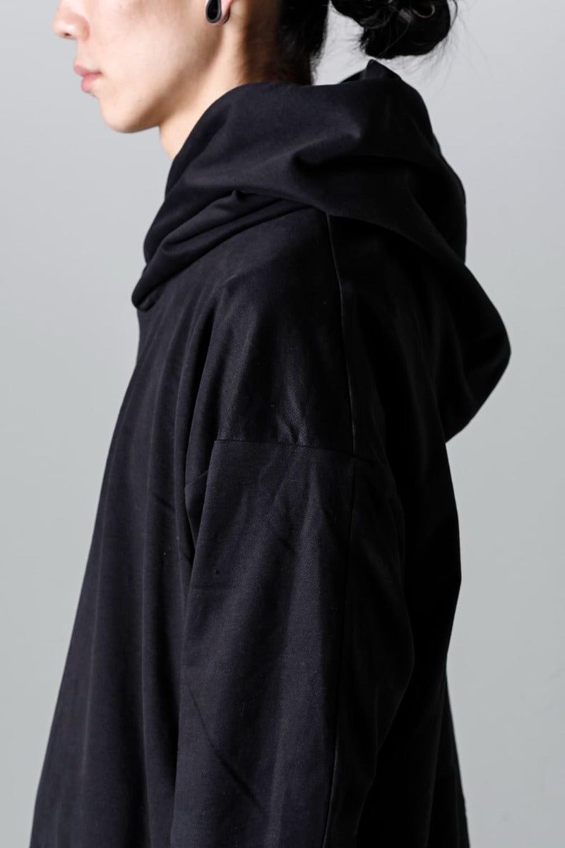 Hooded pullover cotton jersey  Used Black
