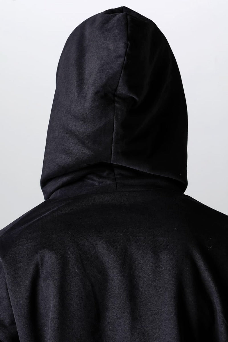 Hooded pullover cotton jersey  Used Black