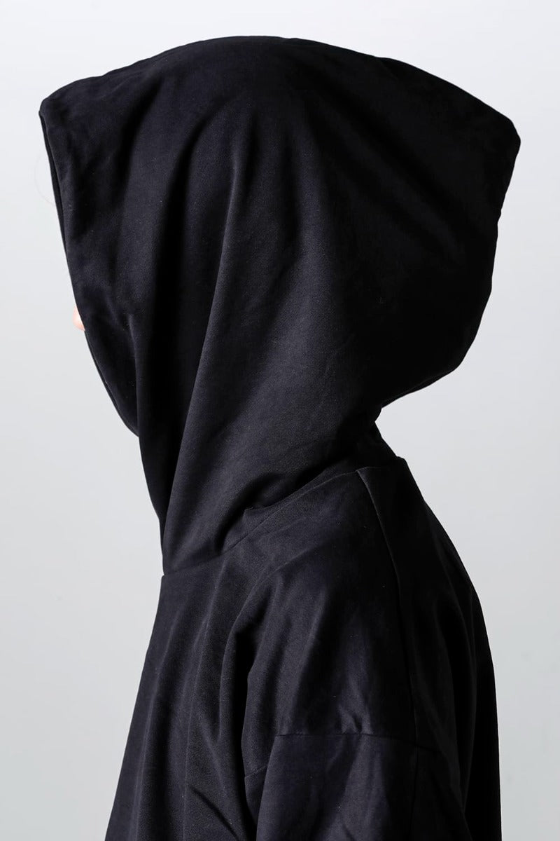 Hooded pullover cotton jersey  Used Black