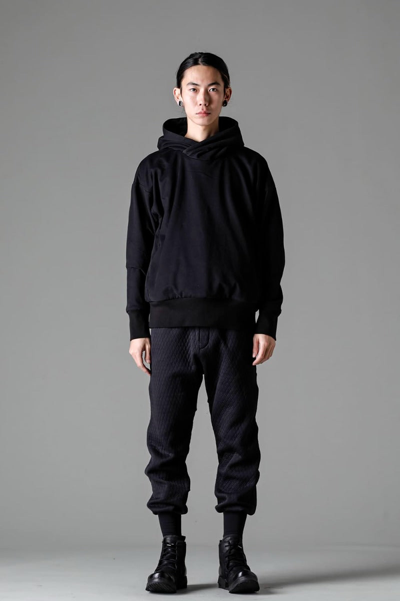 Hooded pullover cotton jersey  Used Black