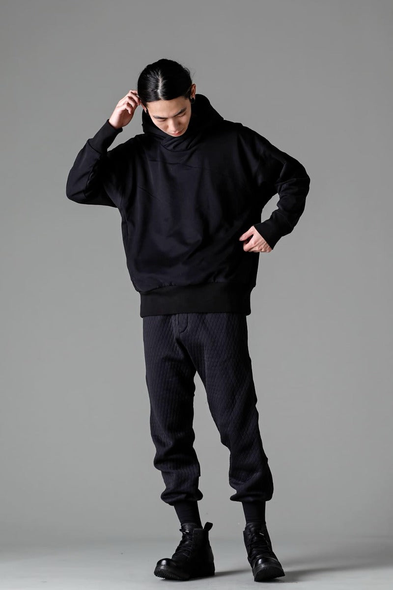 Hooded pullover cotton jersey  Used Black