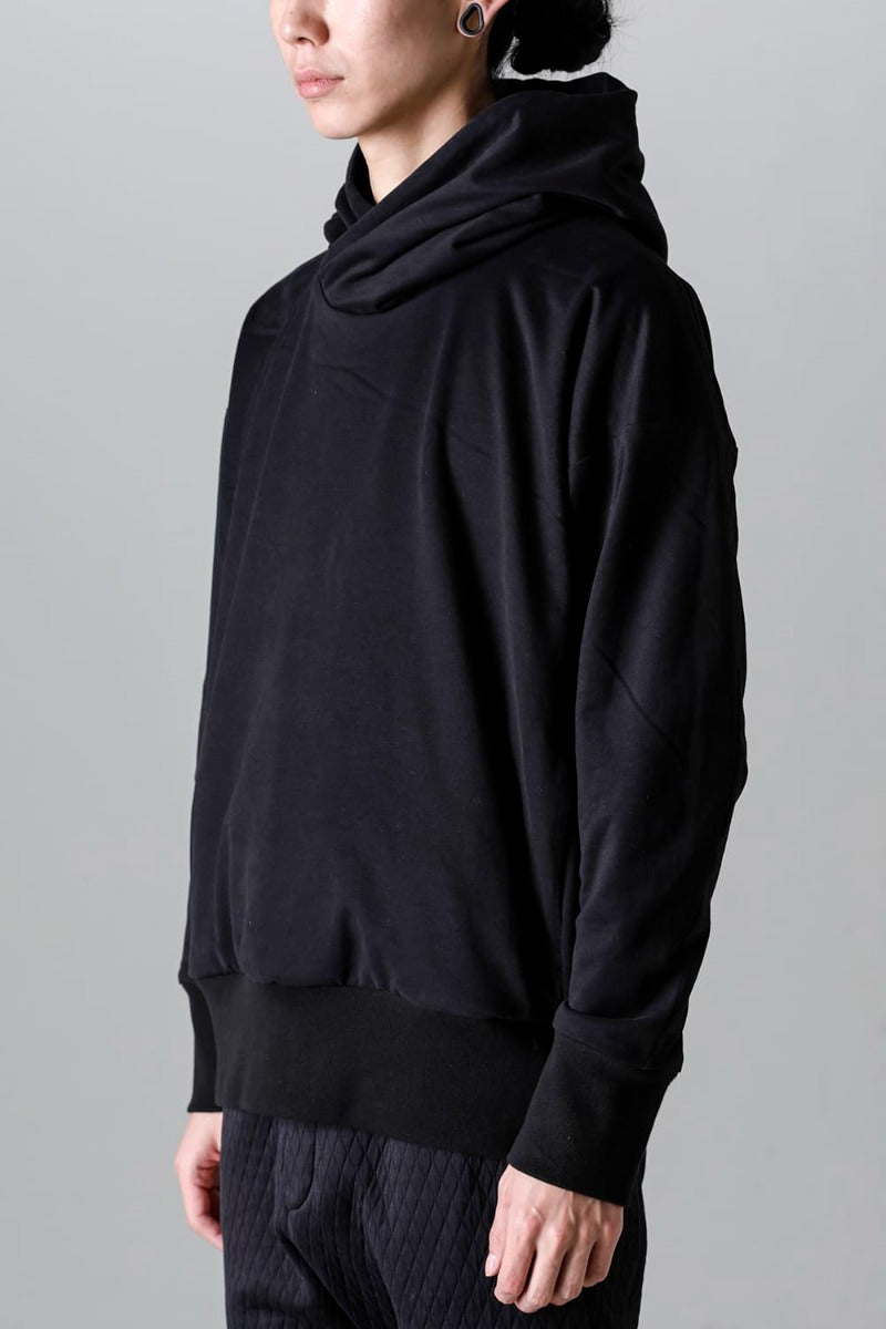Hooded pullover cotton jersey  Used Black