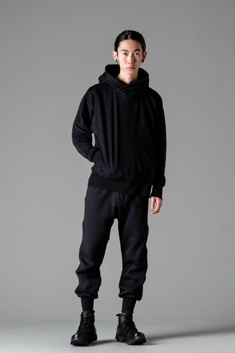 Hooded pullover cotton jersey  Used Black