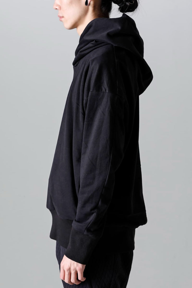 Hooded pullover cotton jersey  Used Black