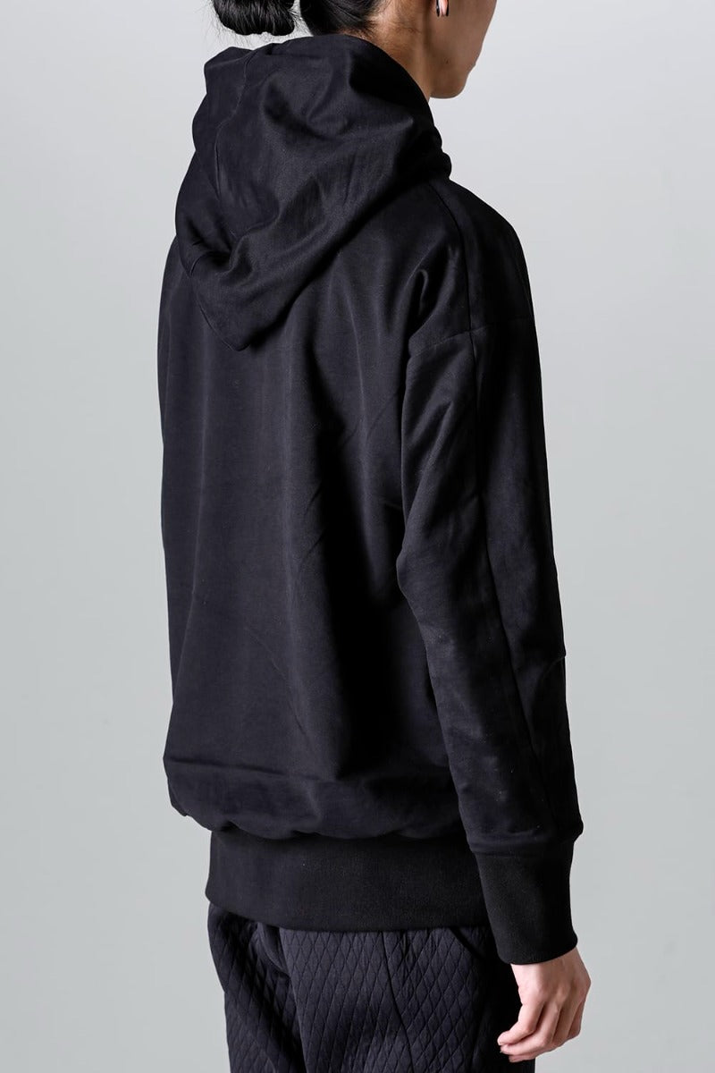 Hooded pullover cotton jersey  Used Black
