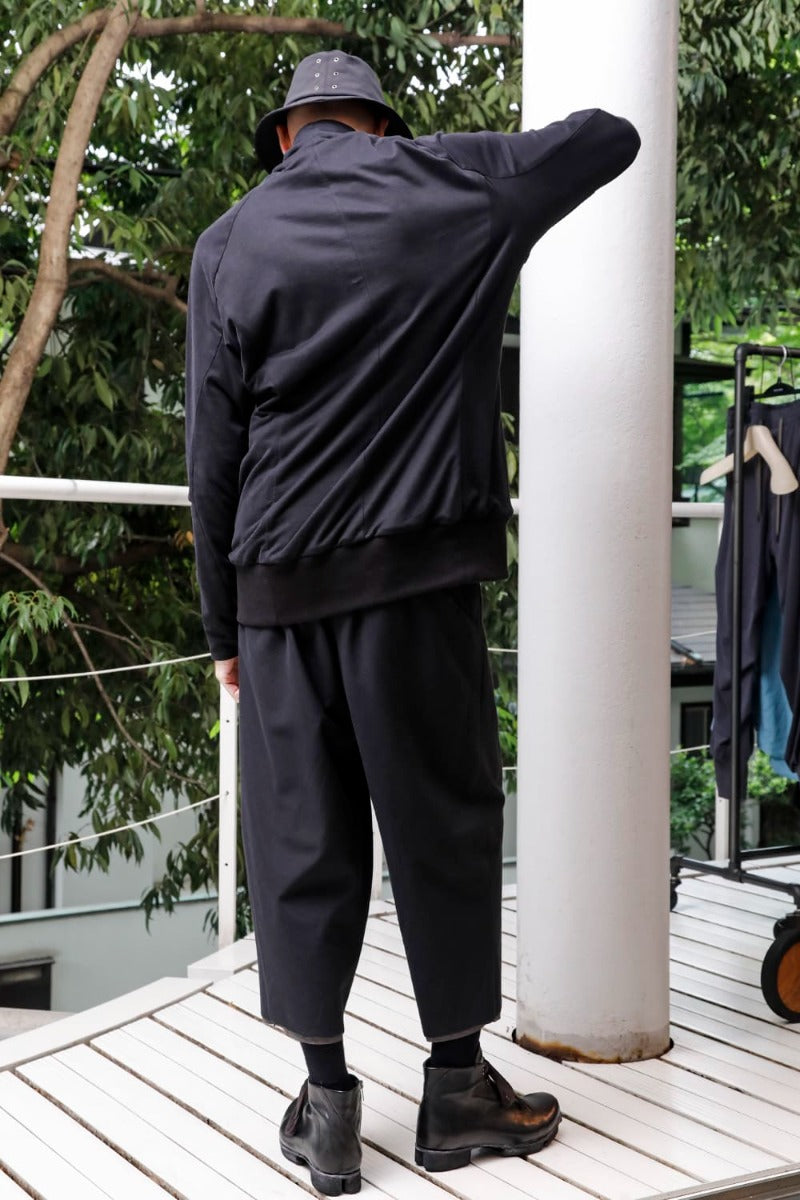 Hight neck pullover cotton jersey  Used Black