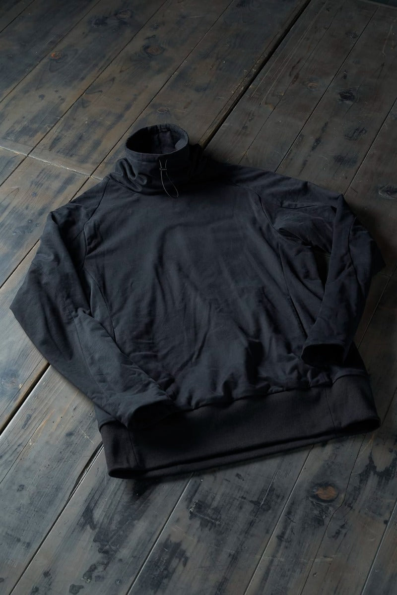 Hight neck pullover cotton jersey  Used Black