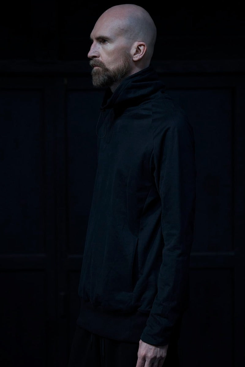 Hight neck pullover cotton jersey  Used Black