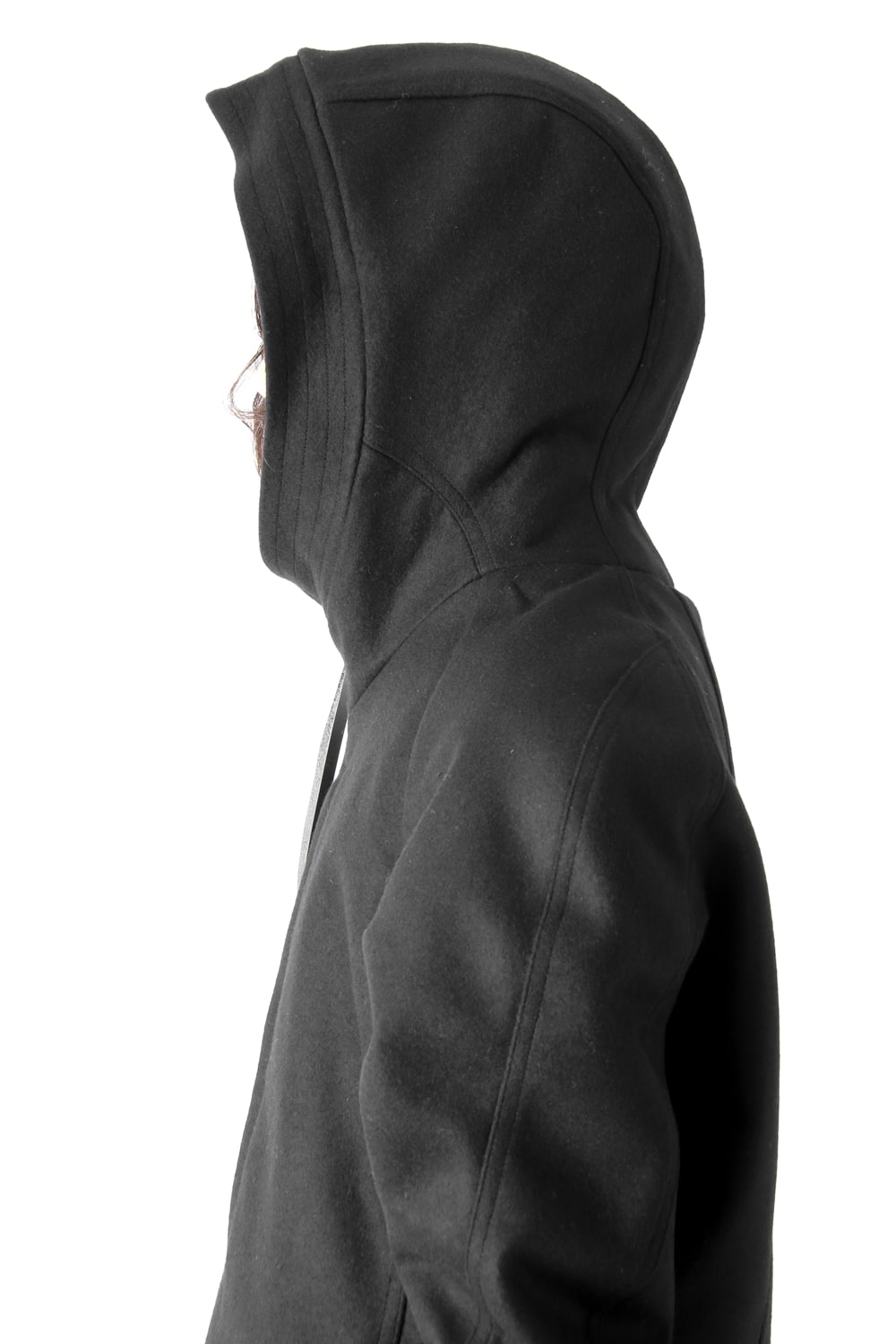 Hooded Coat Cashmere Melton