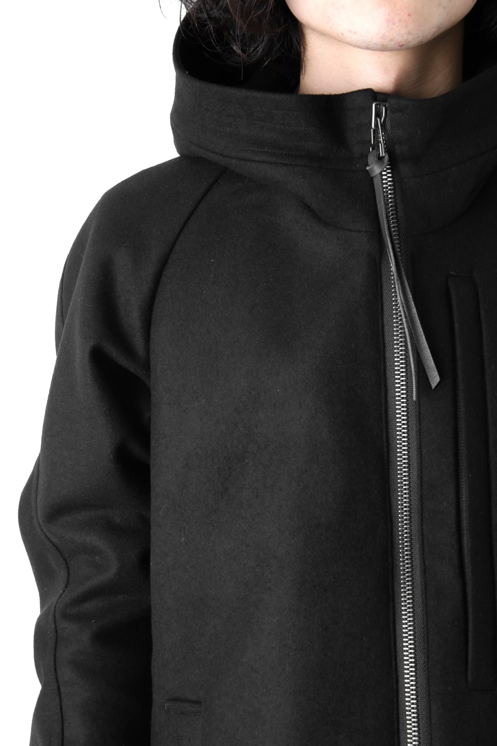 Hooded Coat Cashmere Melton