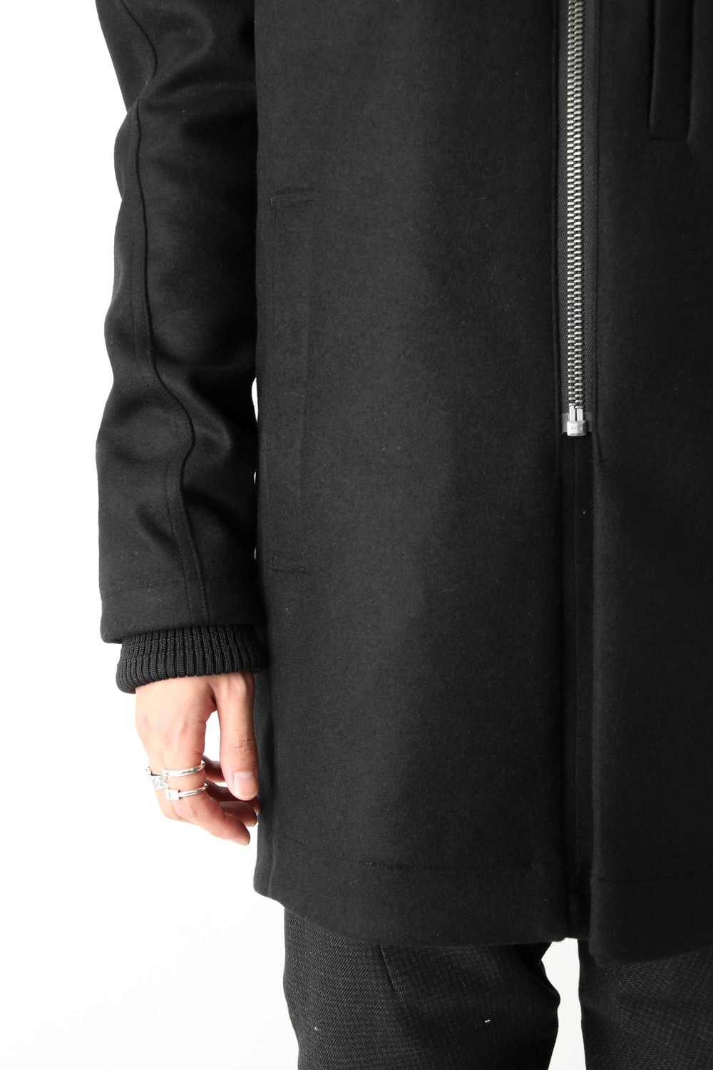 Hooded Coat Cashmere Melton