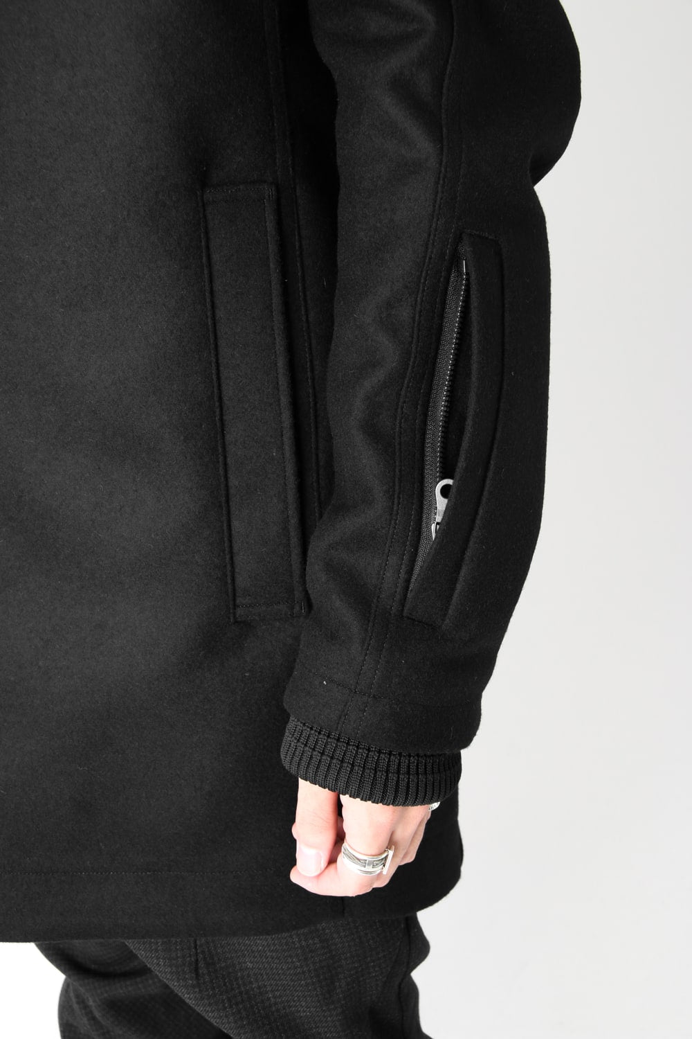 Hooded Coat Cashmere Melton