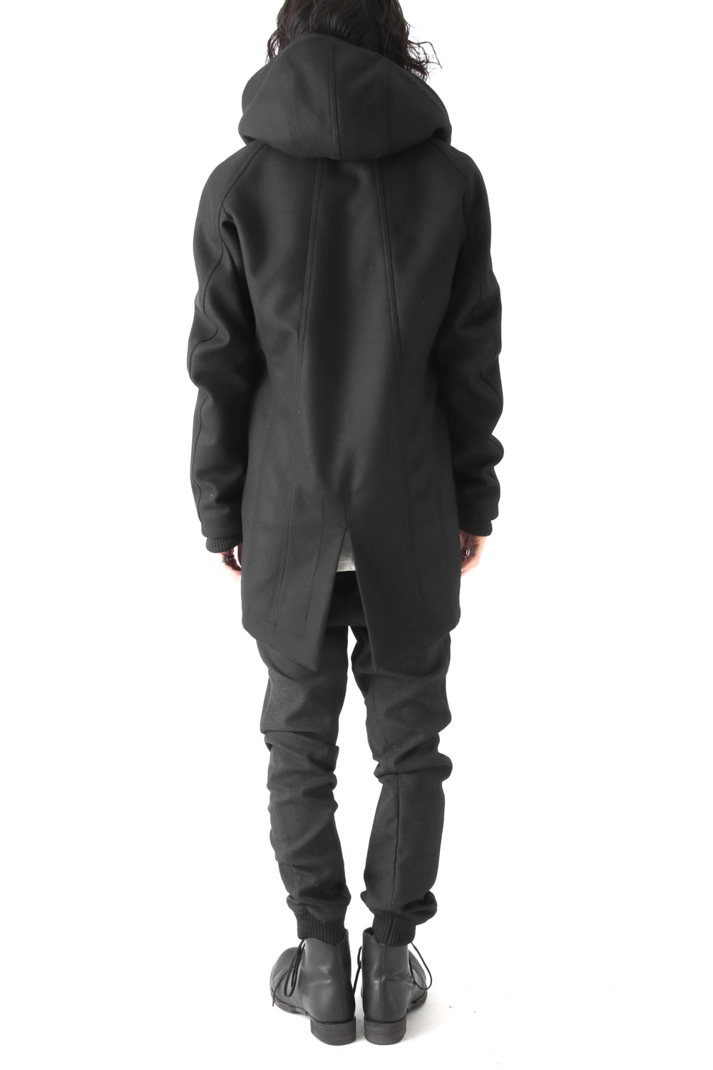 Hooded Coat Cashmere Melton