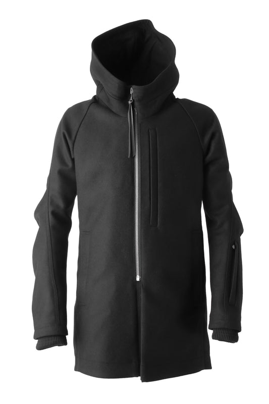 Hooded Coat Cashmere Melton
