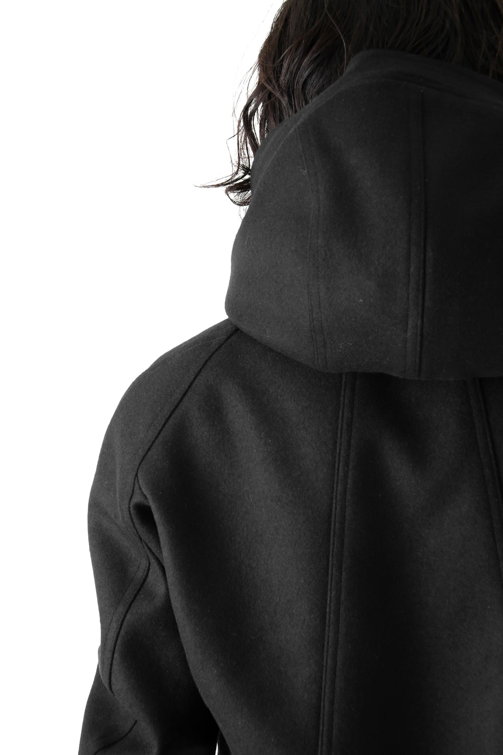 Hooded Coat Cashmere Melton