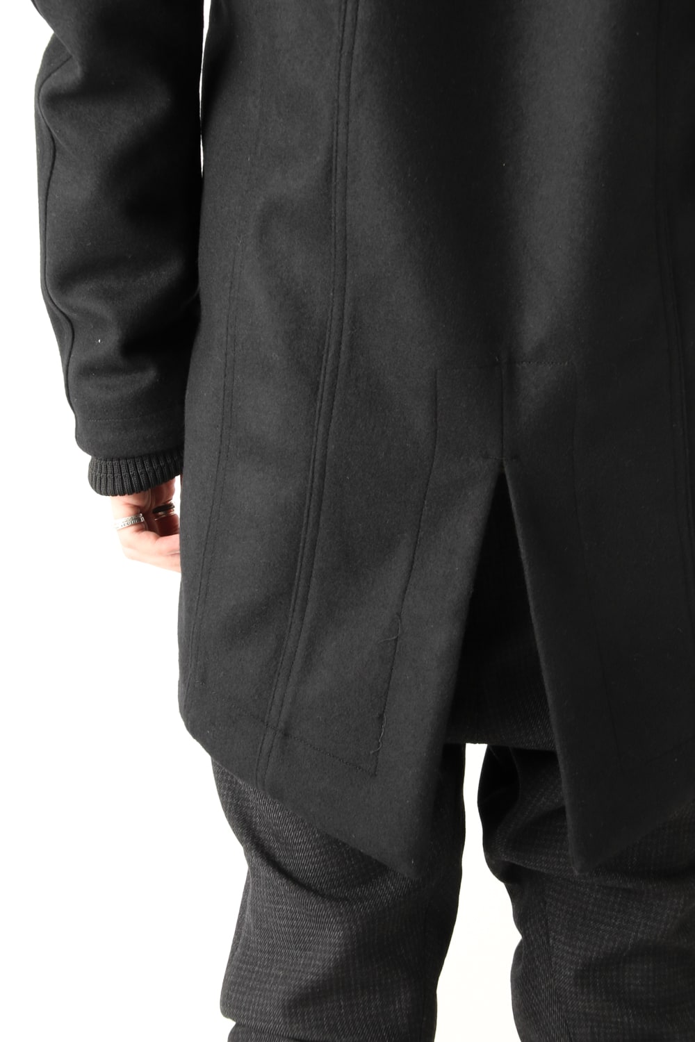 Hooded Coat Cashmere Melton