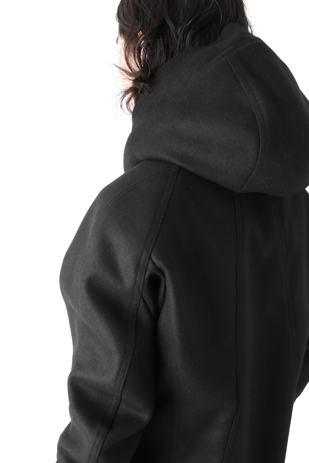 Hooded Coat Cashmere Melton