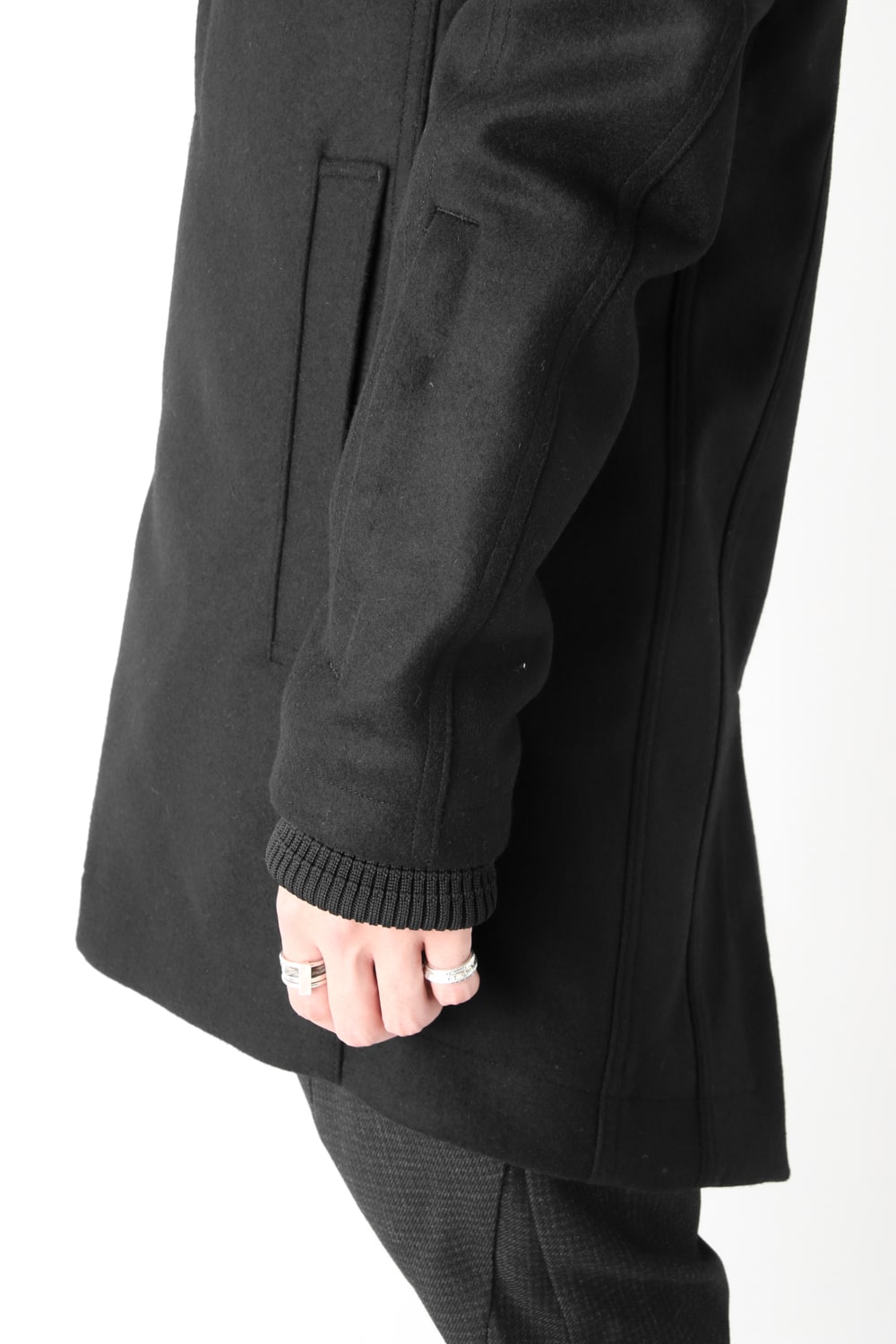 Hooded Coat Cashmere Melton