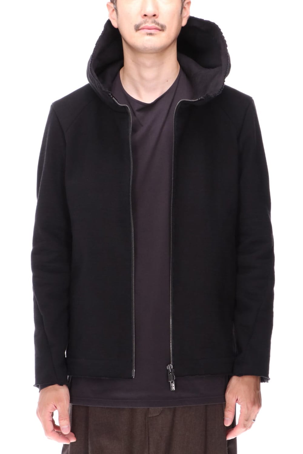 Hooded jacket Heavy jersey