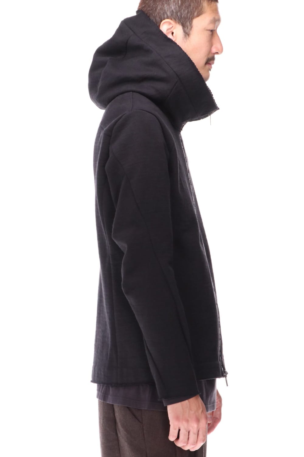 Hooded jacket Heavy jersey