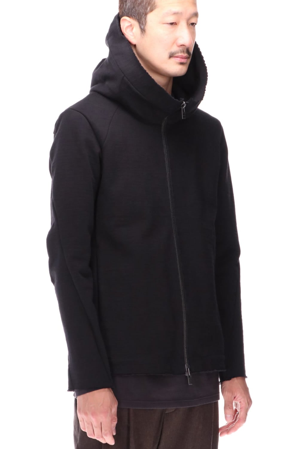 Hooded jacket Heavy jersey