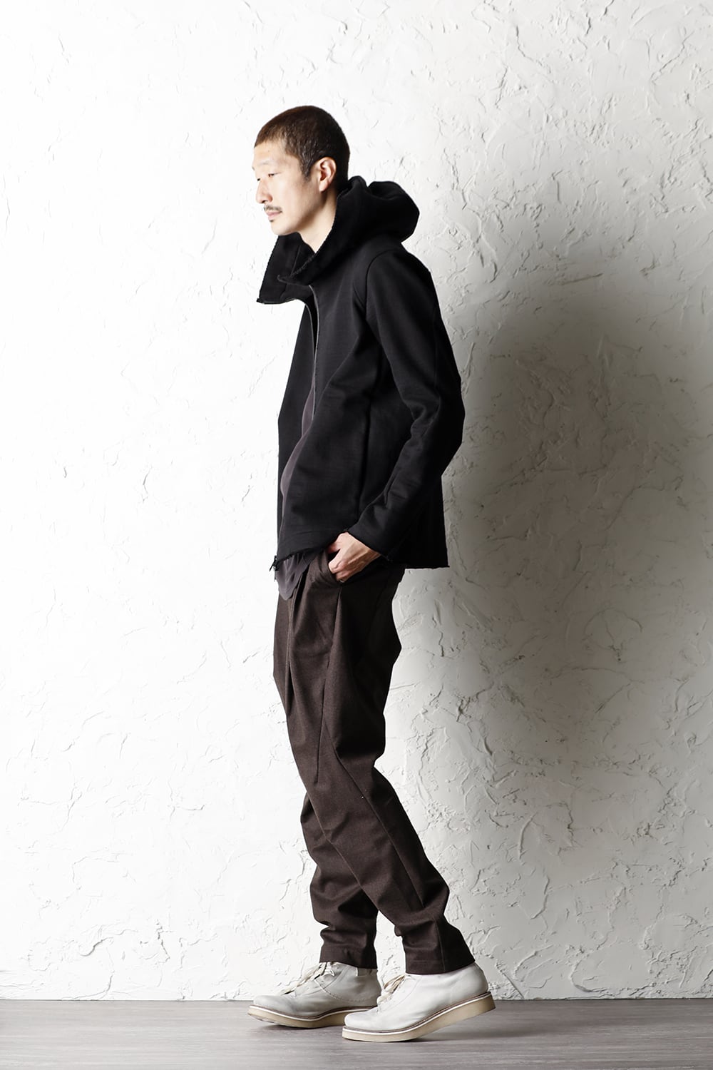 Hooded jacket Heavy jersey