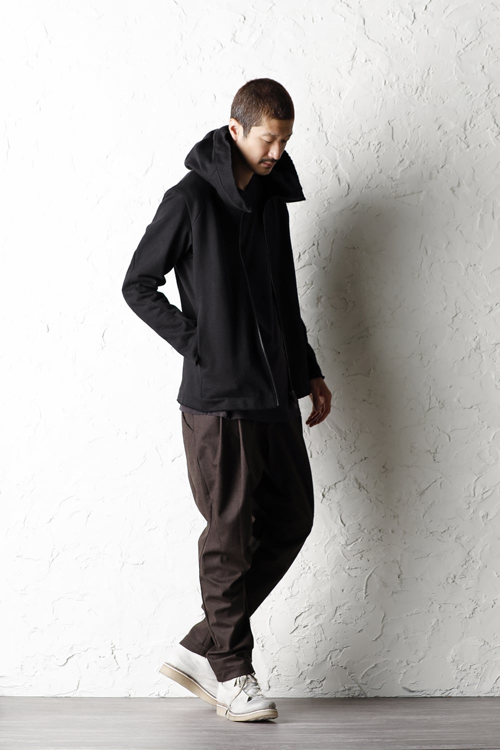 Hooded jacket Heavy jersey