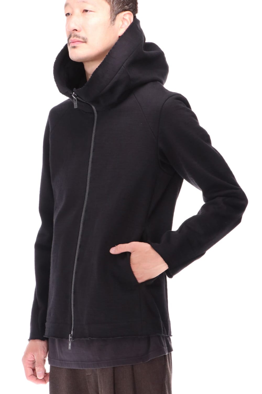 Hooded jacket Heavy jersey