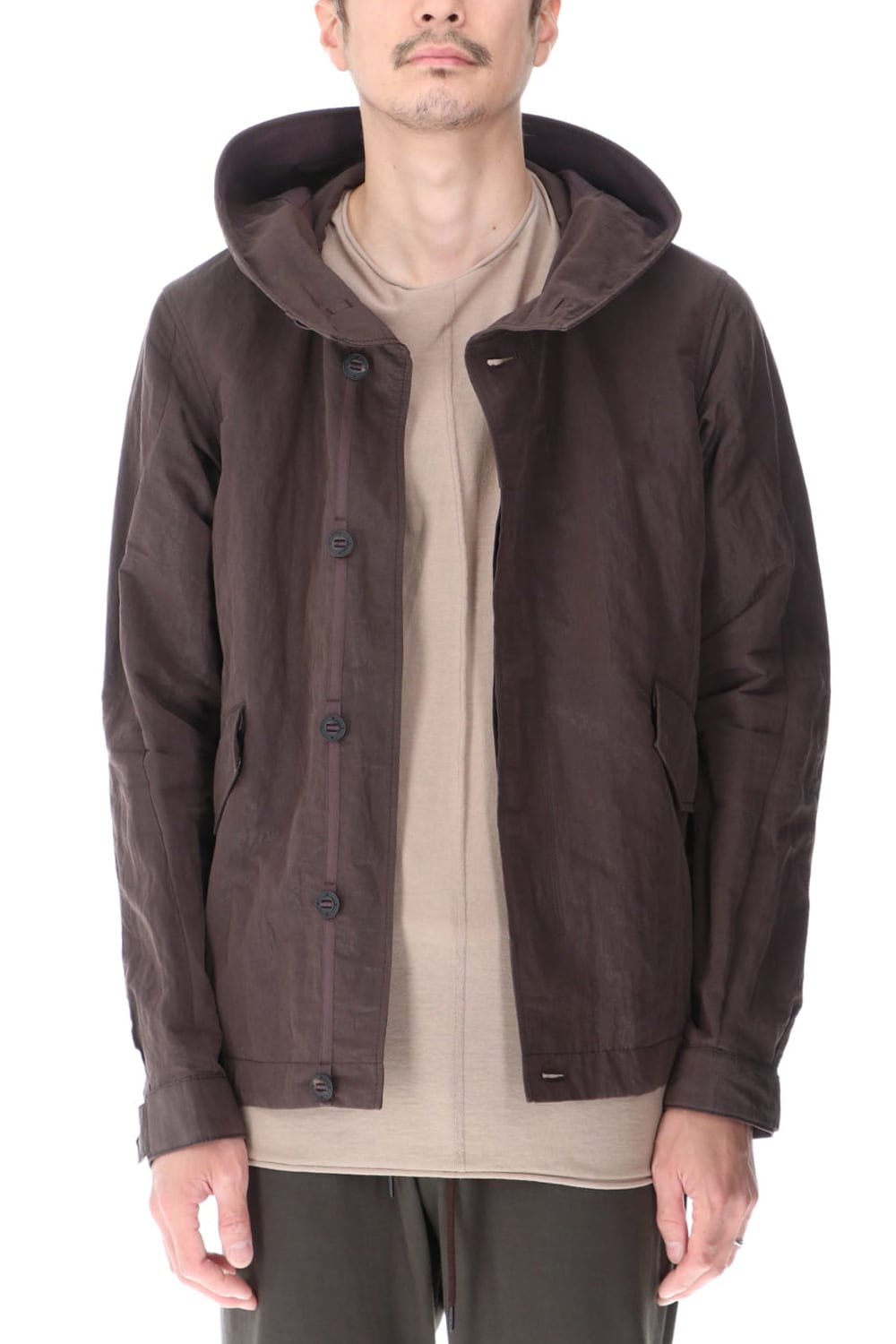Hooded jacket lightweight highdensity Co/Pe