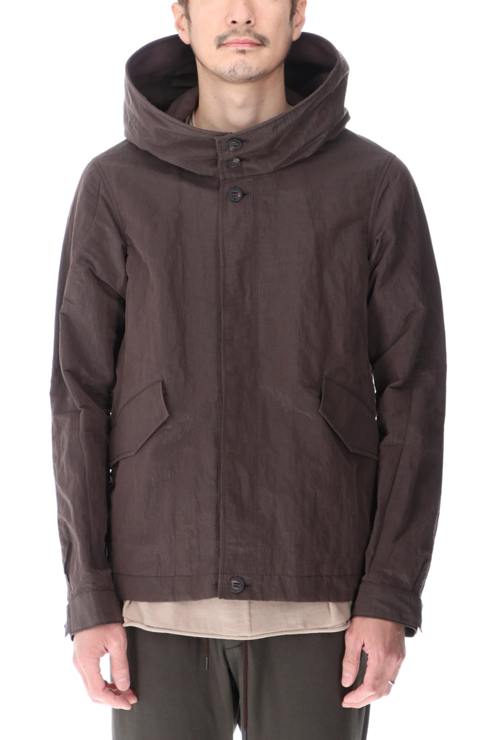 Hooded jacket lightweight highdensity Co/Pe