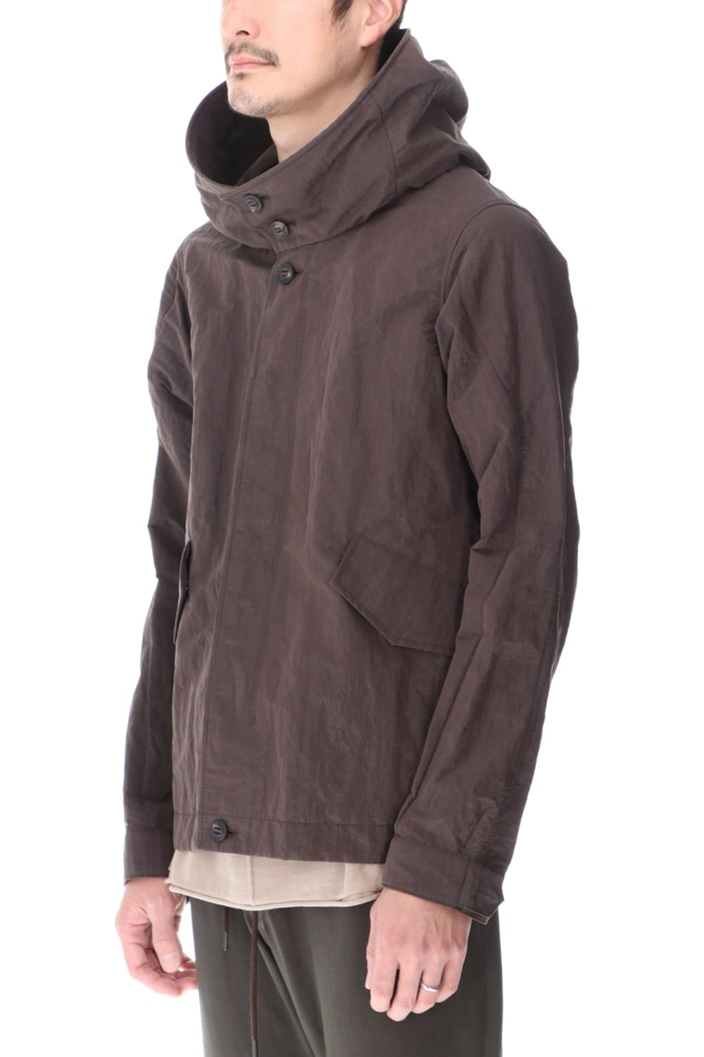 Hooded jacket lightweight highdensity Co/Pe