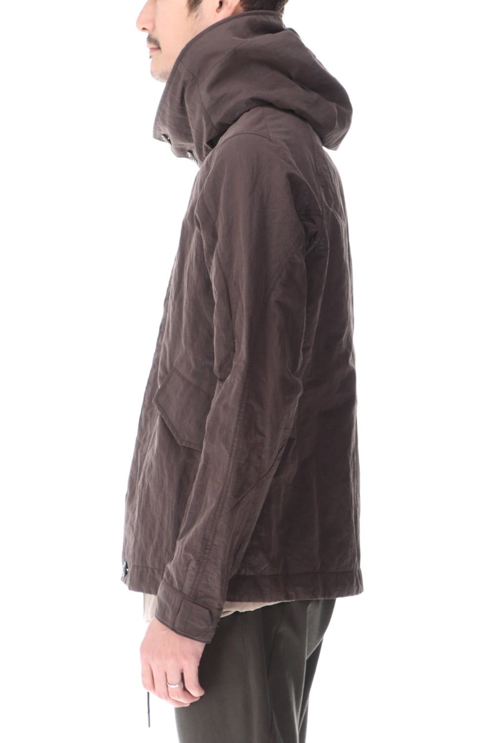 Hooded jacket lightweight highdensity Co/Pe