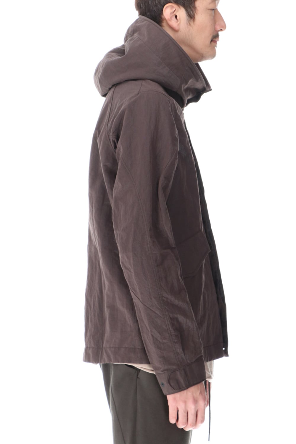 Hooded jacket lightweight highdensity Co/Pe