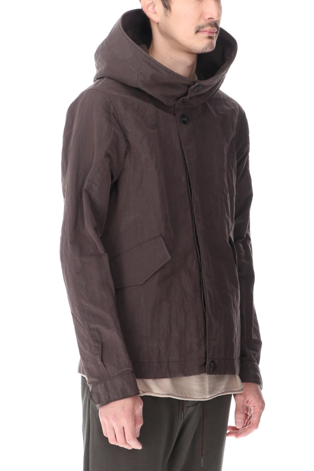 Hooded jacket lightweight highdensity Co/Pe
