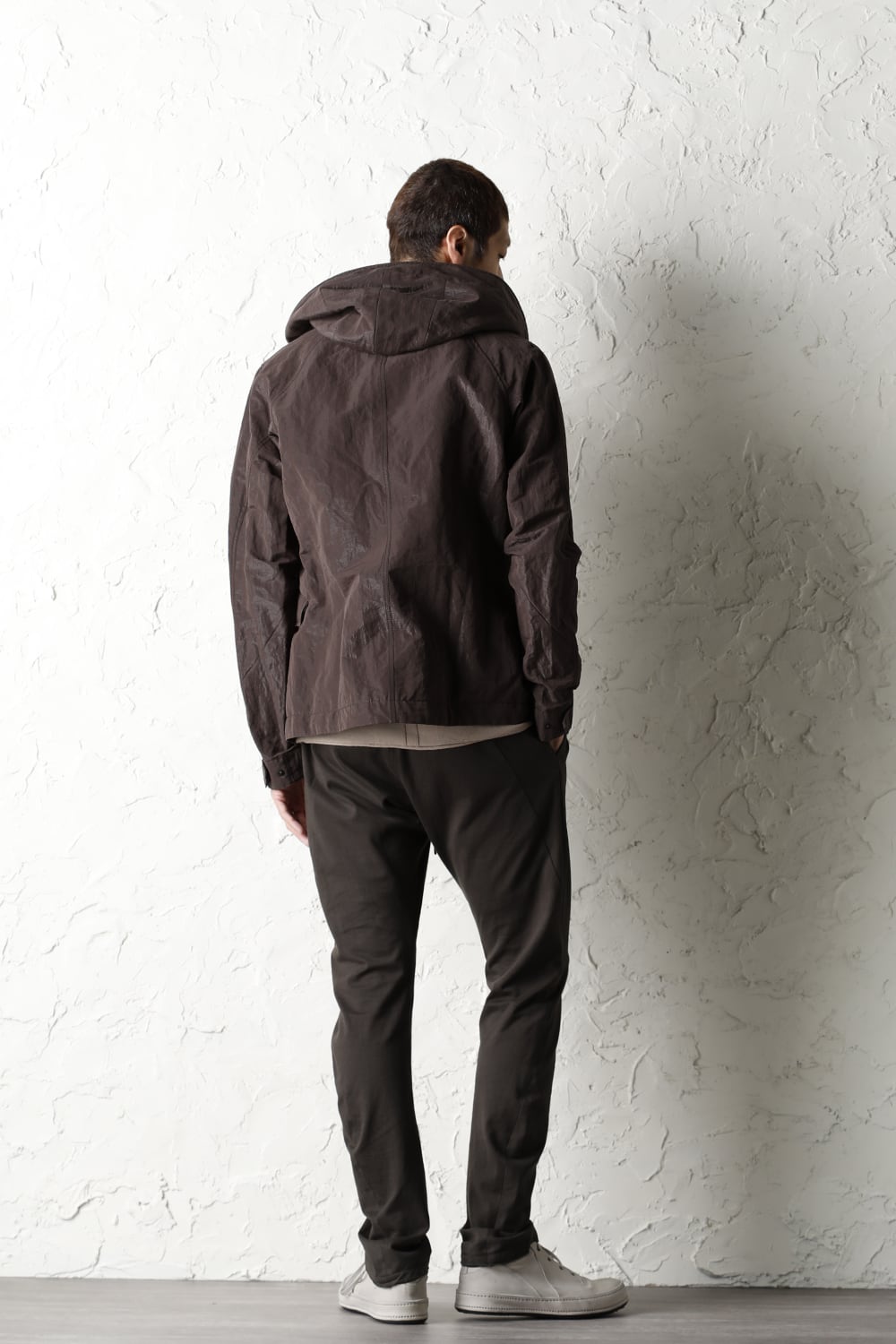 Hooded jacket lightweight highdensity Co/Pe