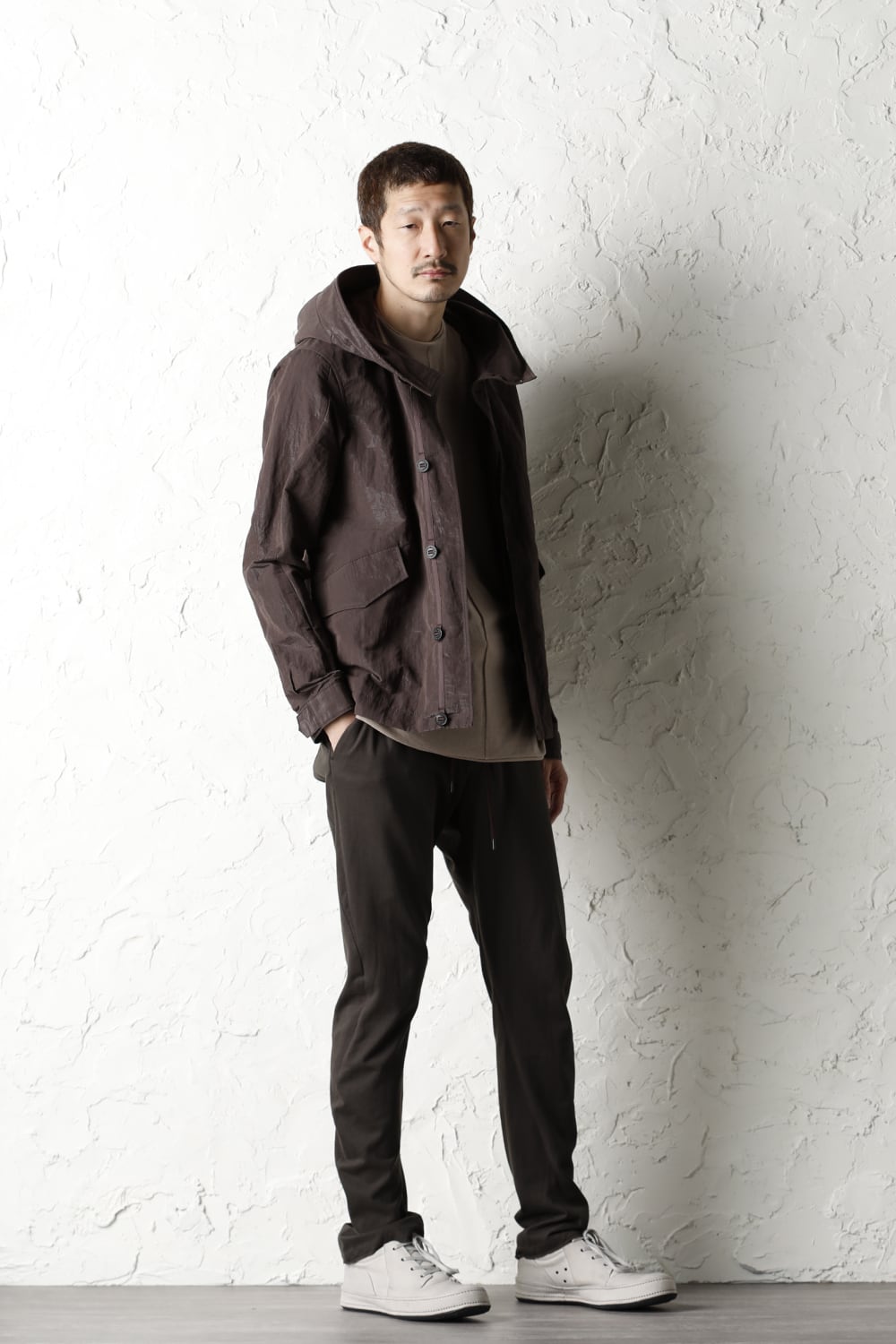 Hooded jacket lightweight highdensity Co/Pe