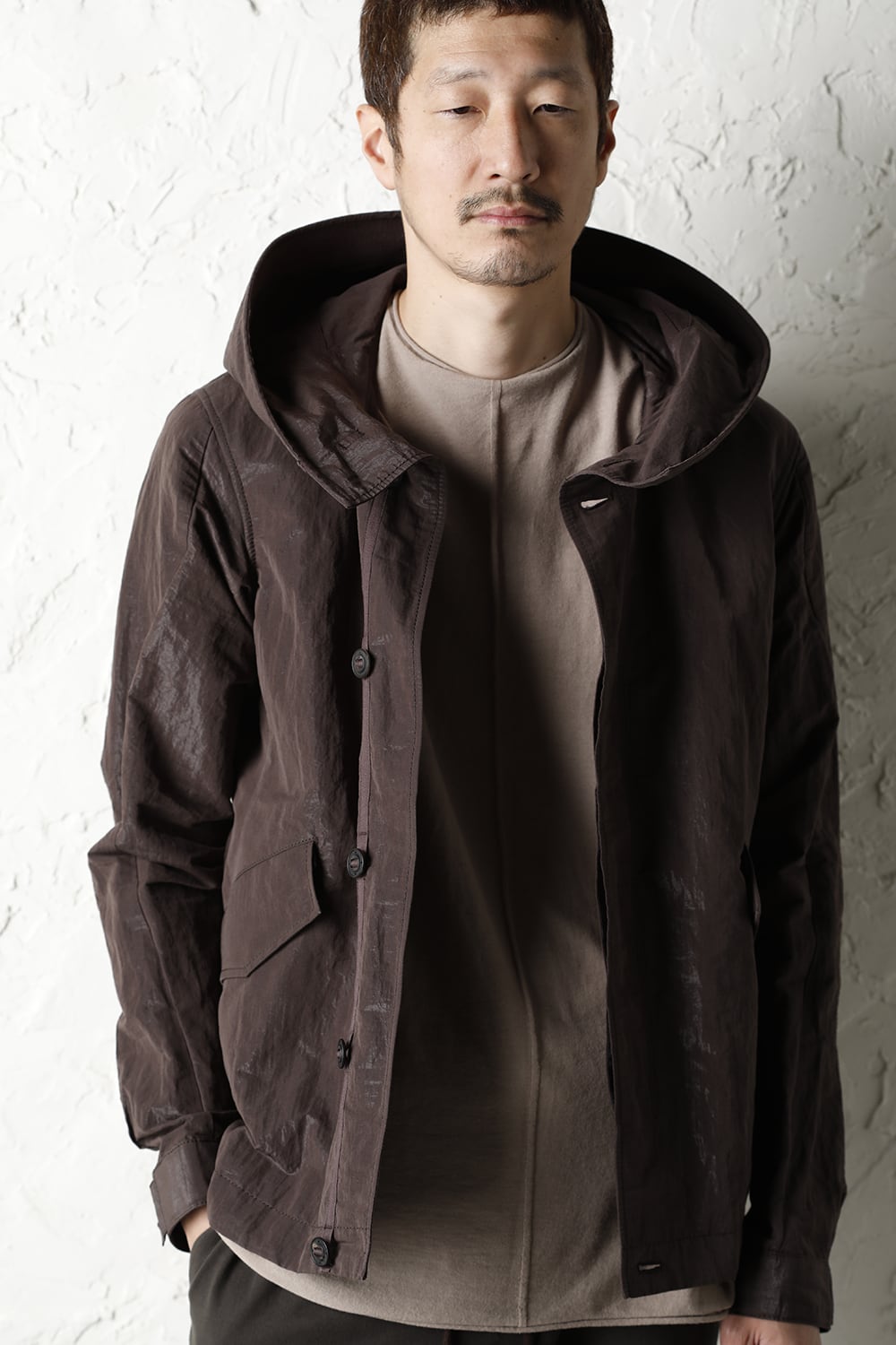 Hooded jacket lightweight highdensity Co/Pe
