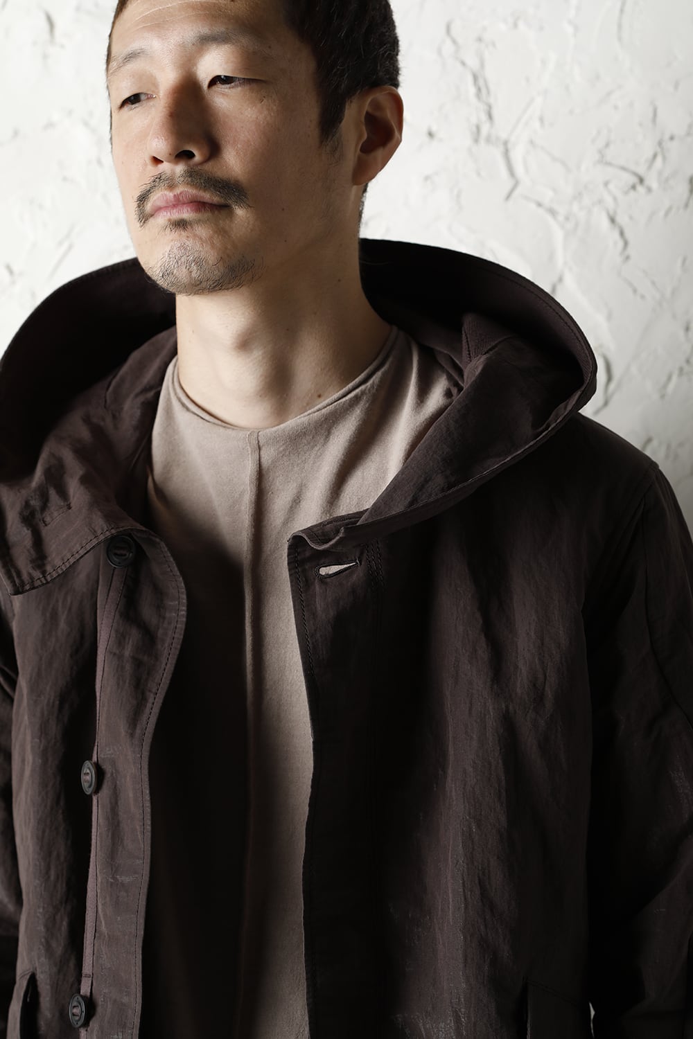 Hooded jacket lightweight highdensity Co/Pe