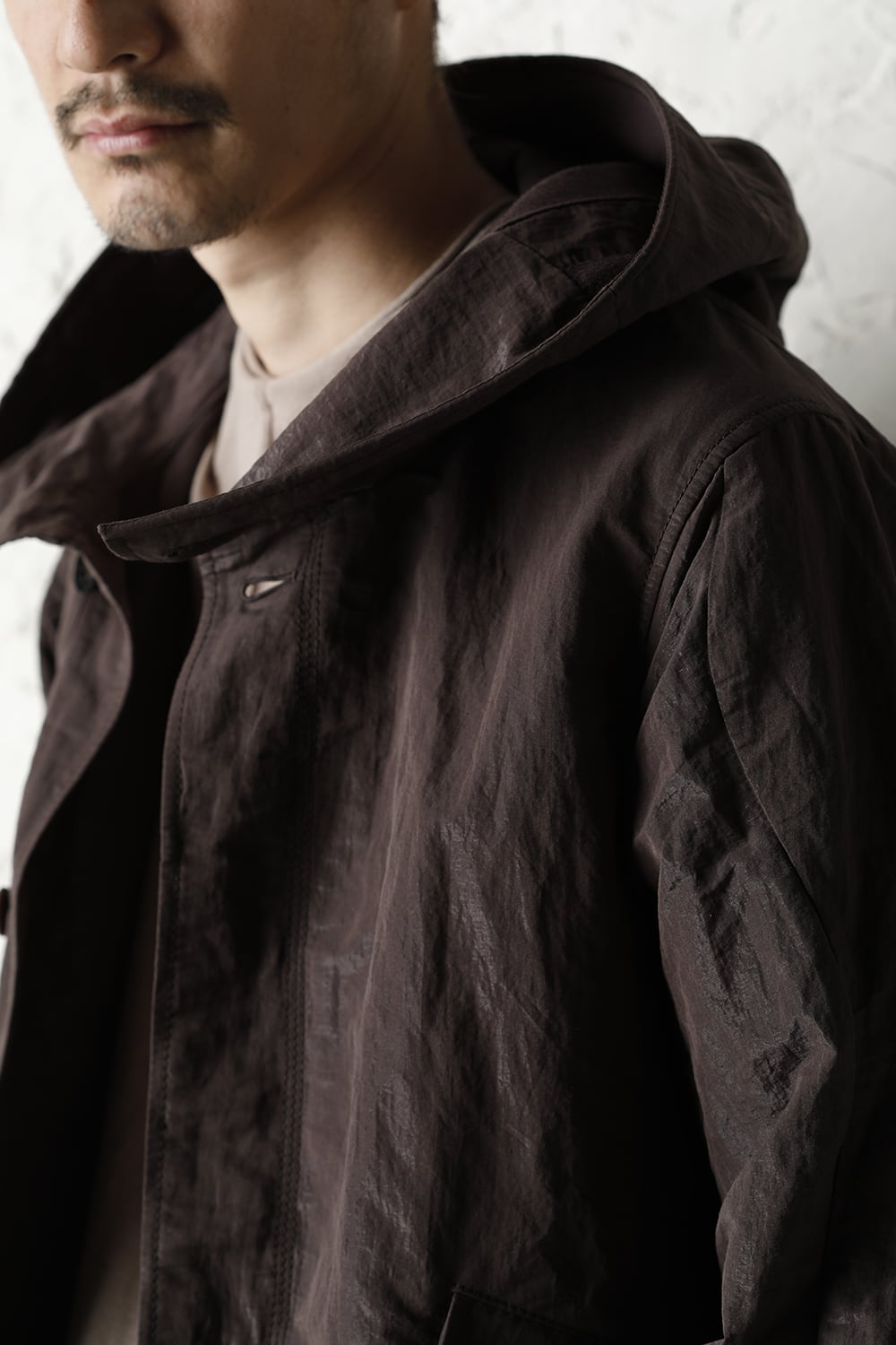 Hooded jacket lightweight highdensity Co/Pe