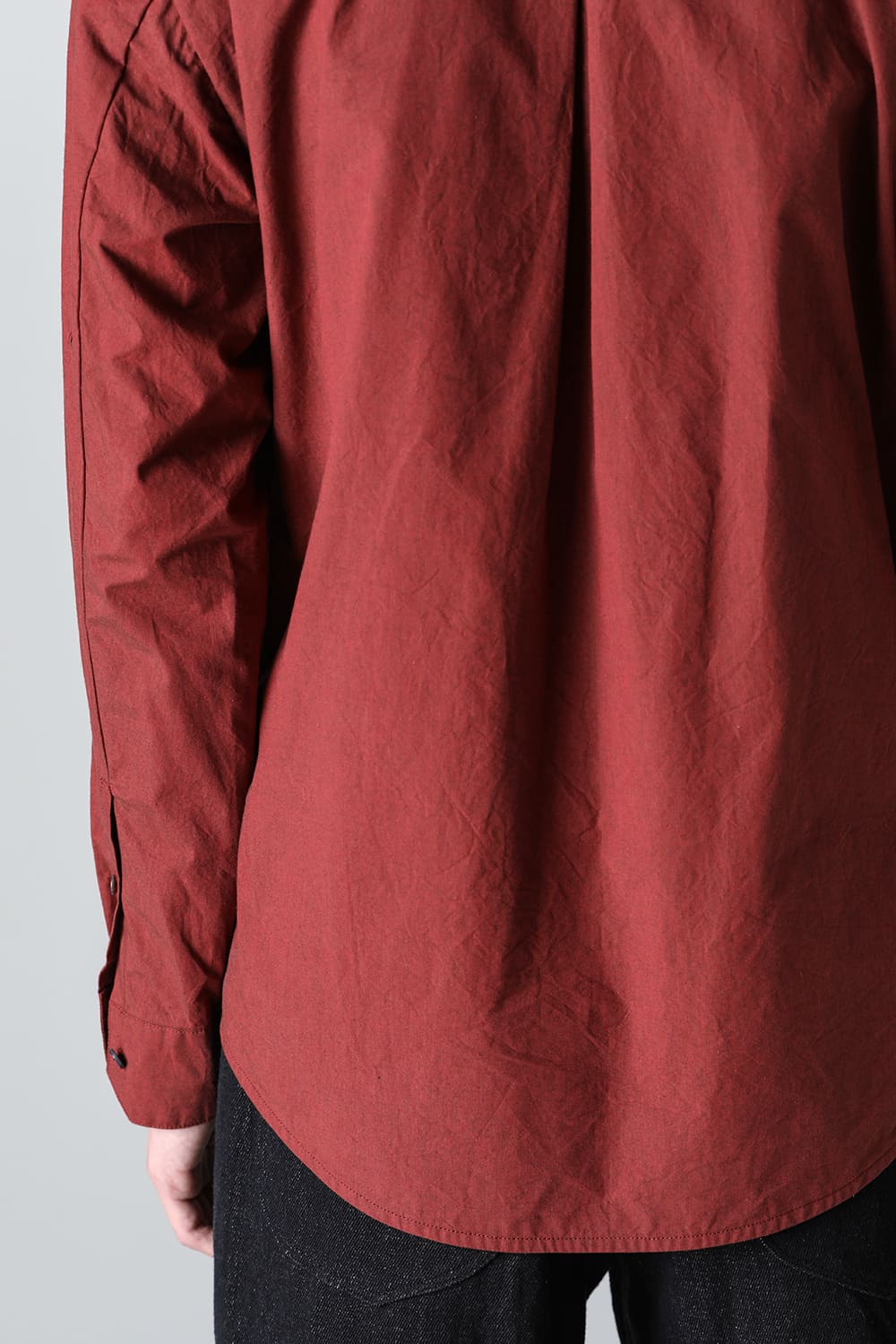 fly front shirt wine red - A
