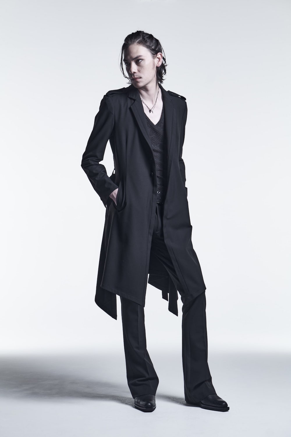 Triming Flare Jacket Black