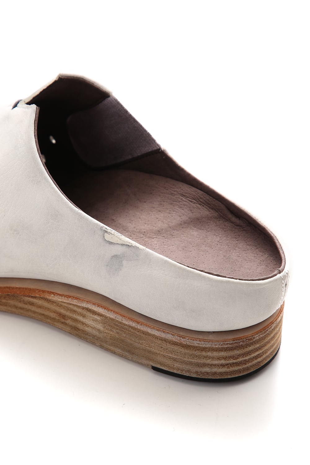 サンダル グイディ カーフ - Dirty White