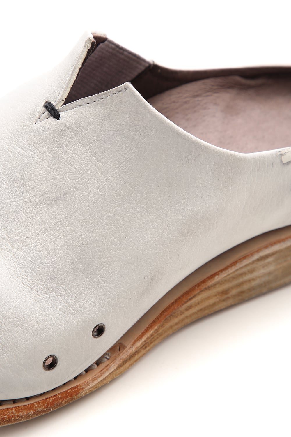 サンダル グイディ カーフ - Dirty White