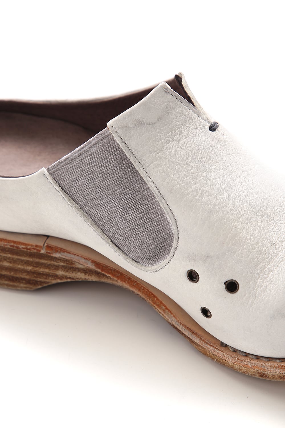 サンダル グイディ カーフ - Dirty White