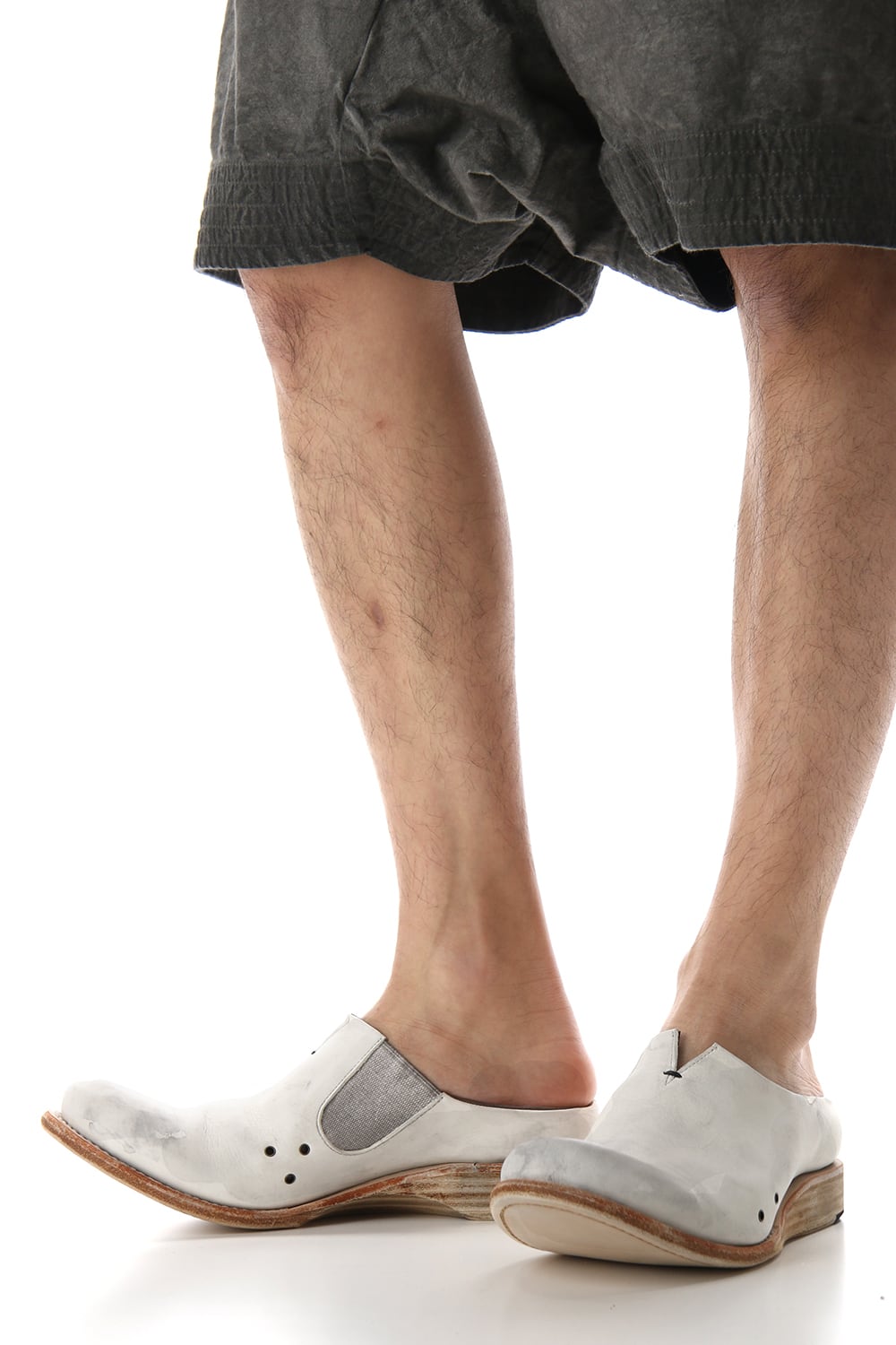 サンダル グイディ カーフ - Dirty White