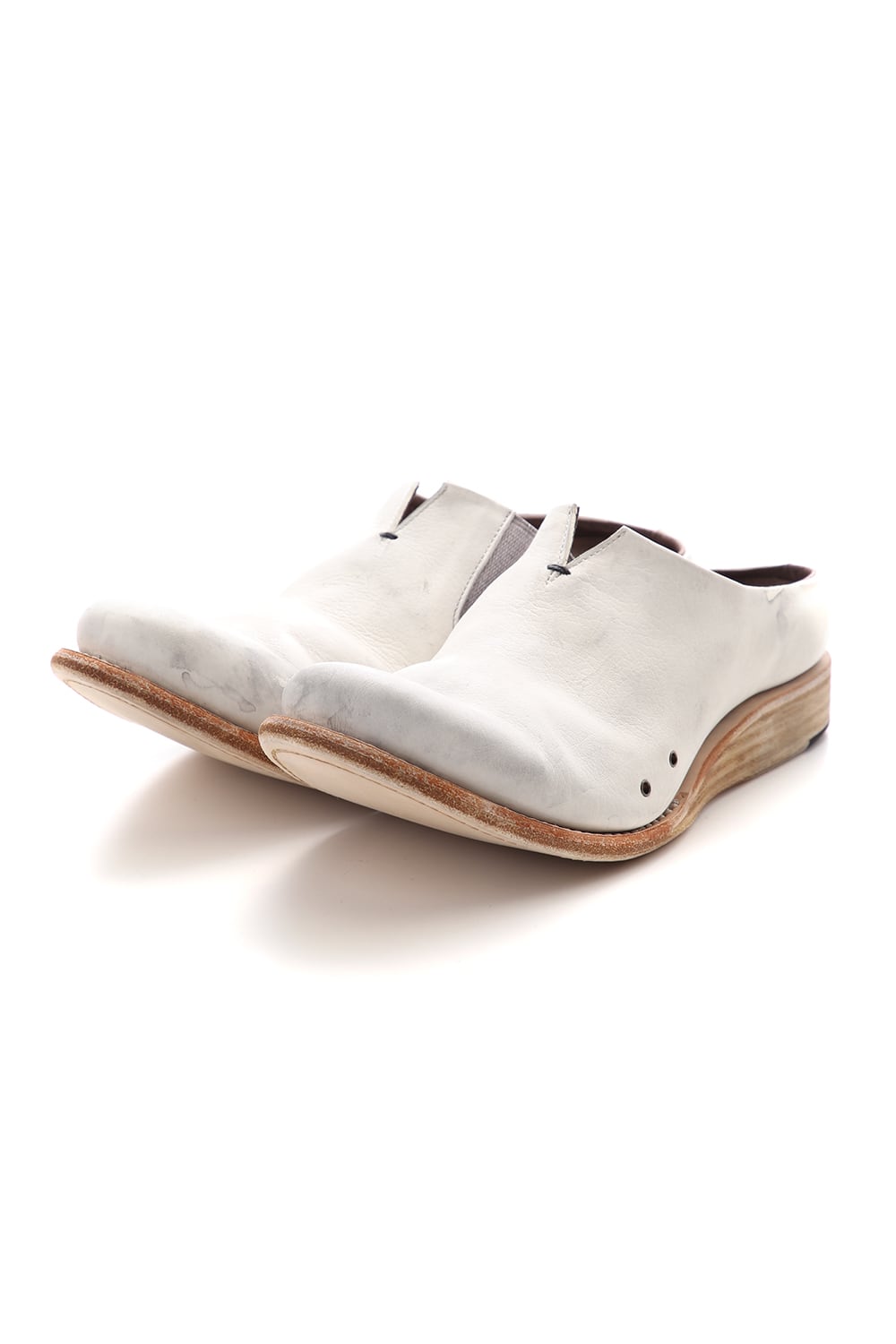 サンダル グイディ カーフ - Dirty White