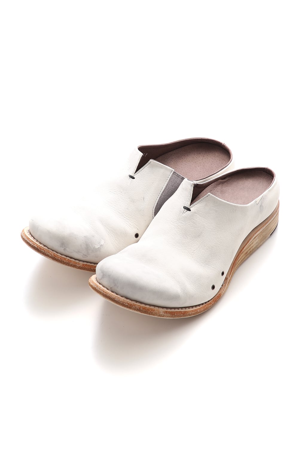 サンダル グイディ カーフ - Dirty White