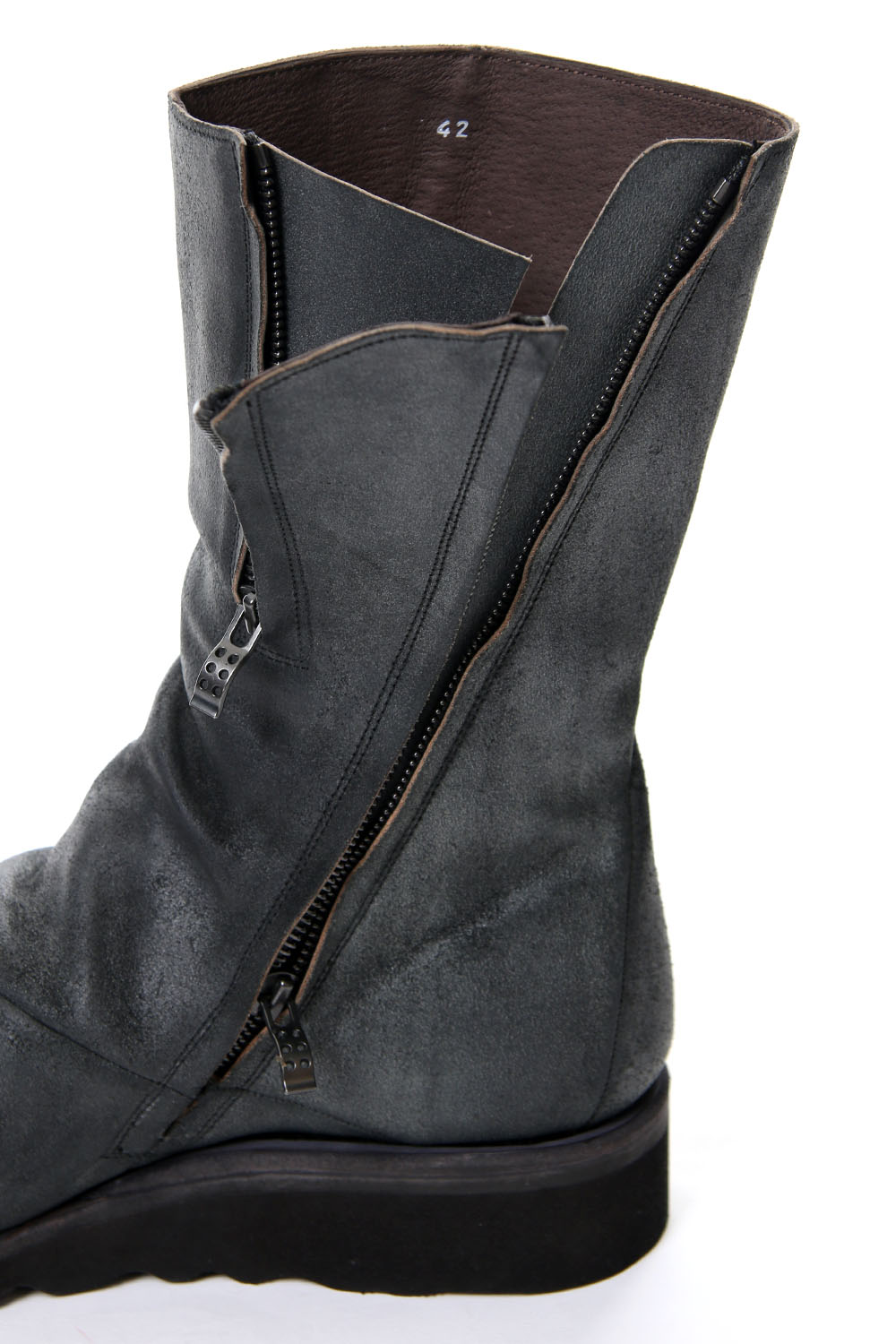 Long Boots Reverse Calf Leather (GUIDI)