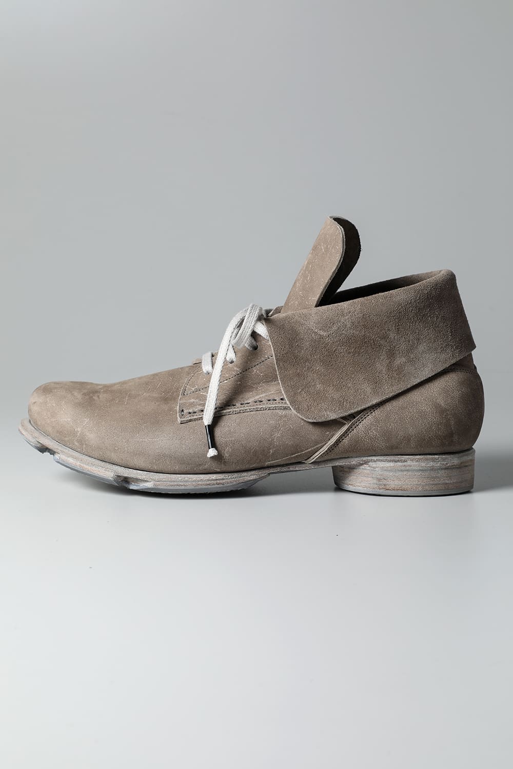 Ankle shoes KUDU leather  White Gray